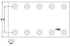 Bremsbelagsatz Trommelbremse