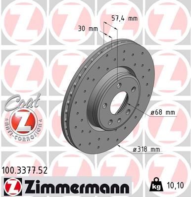 Zimmermann bremsscheibe - 2x,