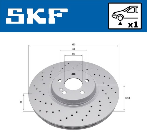 Skf bremsscheibe vkbd 81384 - skf,